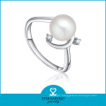 White Freshwater Pearl Ring Designs for Women (SH-J0080R)